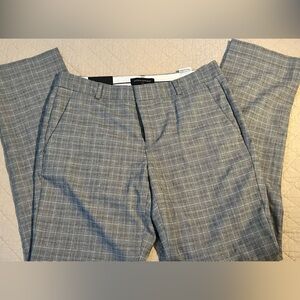 Banana Republic Gray Checkered Trousers